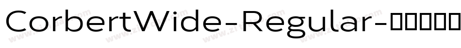 CorbertWide-Regular字体转换