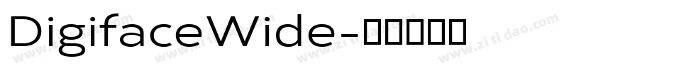 DigifaceWide字体转换