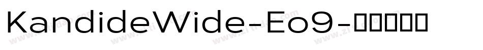 KandideWide-Eo9字体转换