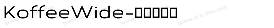 KoffeeWide字体转换