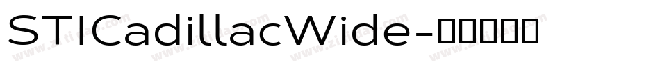 STICadillacWide字体转换