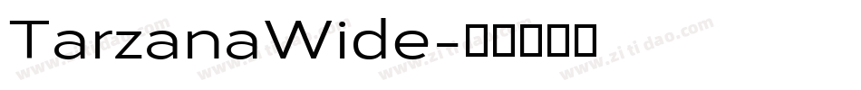TarzanaWide字体转换