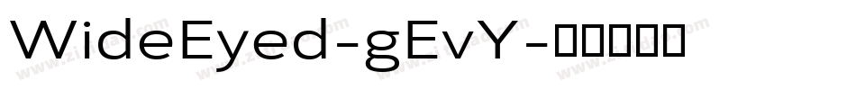 WideEyed-gEvY字体转换