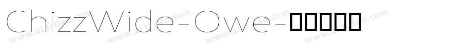 ChizzWide-Owe字体转换