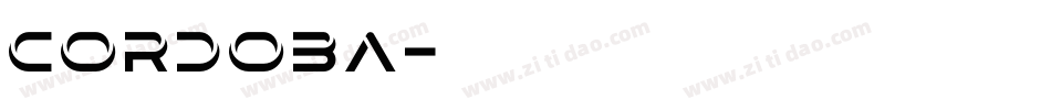 Cordoba字体转换