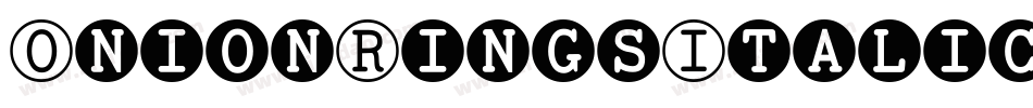 OnionRingsItalic-azLJ字体转换