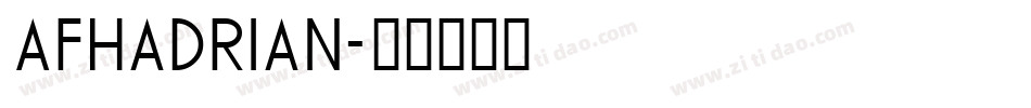 AFHadrian字体转换