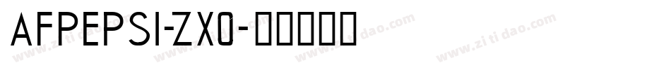 AfPepsi-zX0字体转换