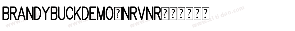 BrandybuckDemo-nRvnR字体转换