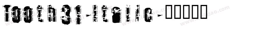 Tooth31-Italic字体转换