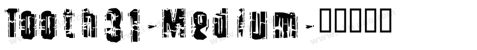 Tooth31-Medium字体转换