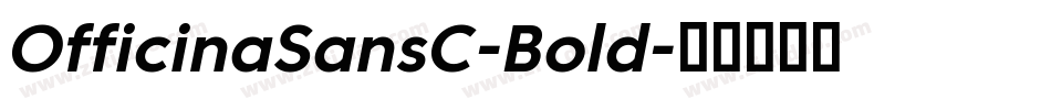 OfficinaSansC-Bold字体转换