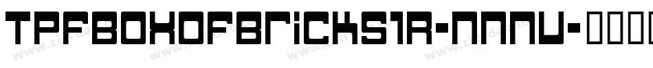 TpfBoxOfBricks1R-nnnV字体转换