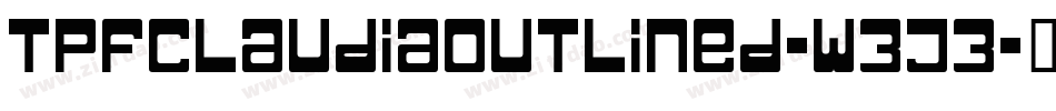 TpfClaudiaOutlined-w3J3字体转换