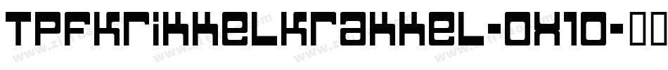 TpfKrikkelKrakkel-ox10字体转换