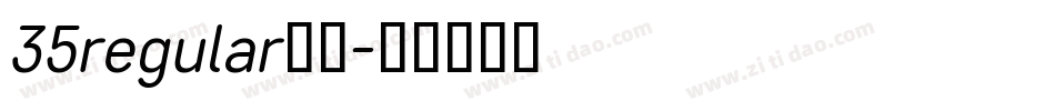 35regular字体字体转换