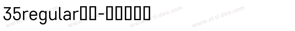 35regular字体字体转换