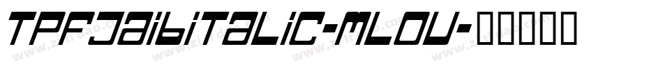 TpfJaibItalic-mloV字体转换
