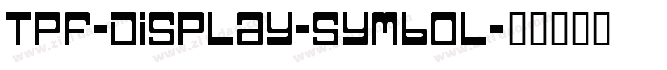 TPF-Display-Symbol字体转换