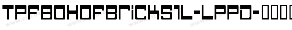 TpfBoxOfBricks1L-lPPD字体转换