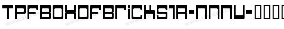 TpfBoxOfBricks1R-nnnV字体转换