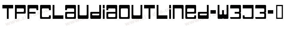TpfClaudiaOutlined-w3J3字体转换
