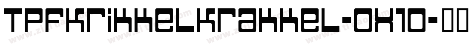 TpfKrikkelKrakkel-ox10字体转换