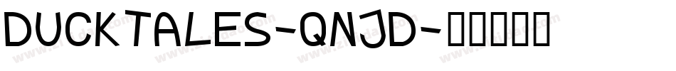 Ducktales-qnjd字体转换