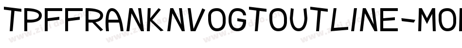 TpfFranknvogtOutline-MOBp字体转换