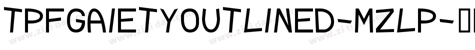 TpfGaietyOutlined-mZlP字体转换