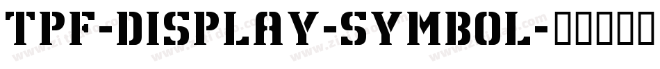 TPF-Display-Symbol字体转换