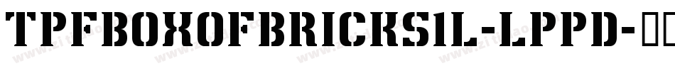 TpfBoxOfBricks1L-lPPD字体转换