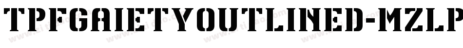 TpfGaietyOutlined-mZlP字体转换