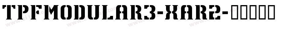 TpfModular3-XAr2字体转换
