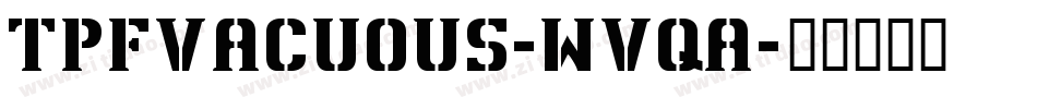 TpfVacuous-WVqA字体转换