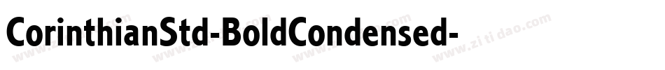 CorinthianStd-BoldCondensed字体转换