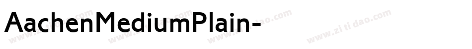 AachenMediumPlain字体转换