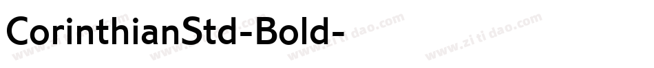 CorinthianStd-Bold字体转换