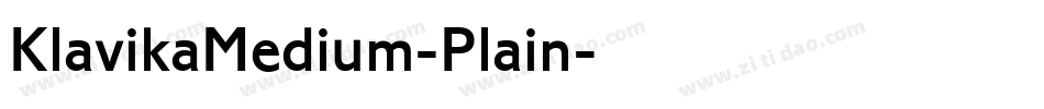 KlavikaMedium-Plain字体转换
