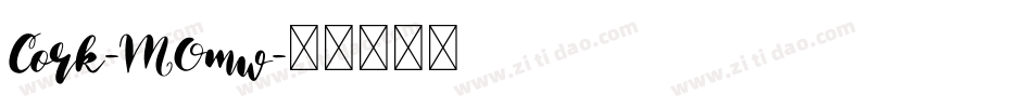Cork-MOmw字体转换