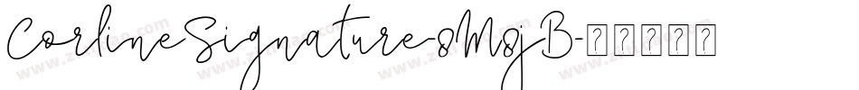 CorlineSignature-8M8jB字体转换