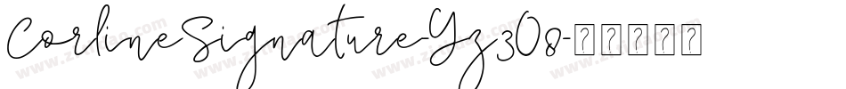 CorlineSignature-Yz3O8字体转换