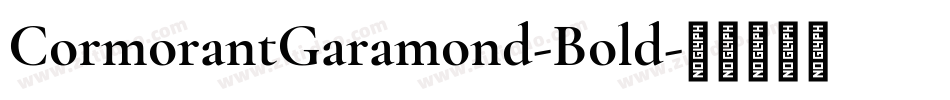 CormorantGaramond-Bold字体转换