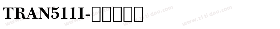 TRAN511I字体转换