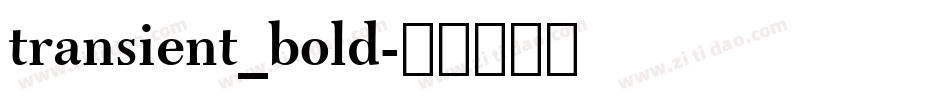 transient_bold字体转换