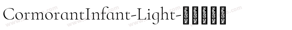 CormorantInfant-Light字体转换