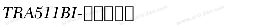 TRA511BI字体转换