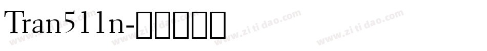 Tran511n字体转换