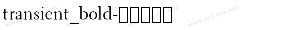 transient_bold字体转换