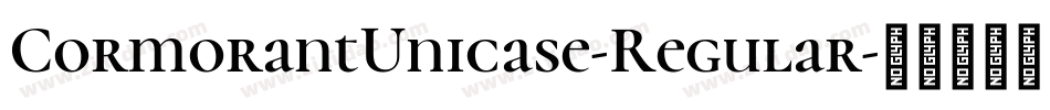 CormorantUnicase-Regular字体转换
